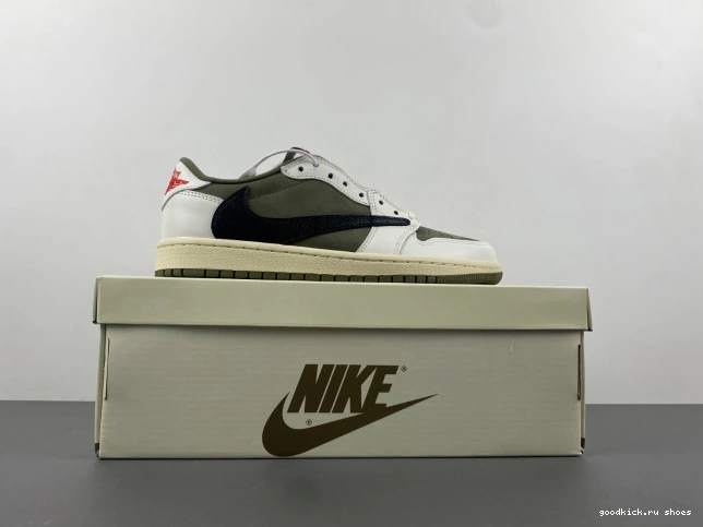 Cheap LOW AIR X DM7866-200 MEDIUM OG TRAVIS OLIVE SCOTT JORDAN 1 0704